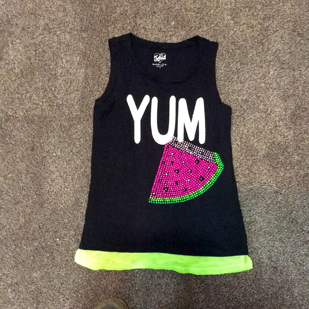 Girls sz 12 justice tank top